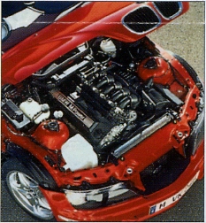 M Roadster under hood